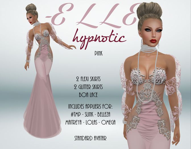 -E L L E- Hypnotic Pink - Formal - Appliers Included