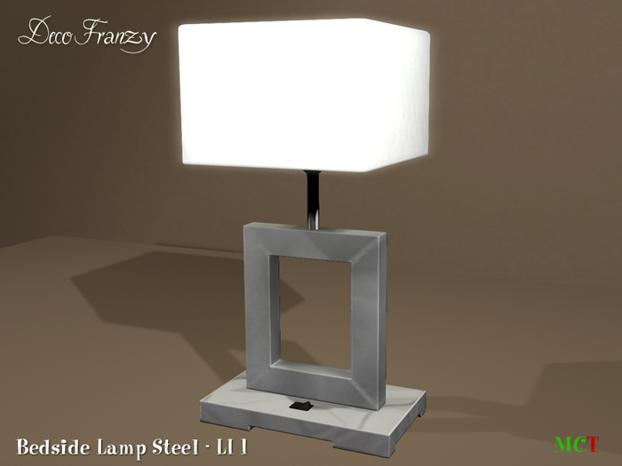 ~DecoFranzy~ Bedside Lamp Steel (CM)