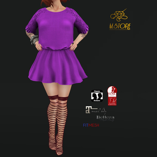 {M.STORE}Dress Lisa Lilac