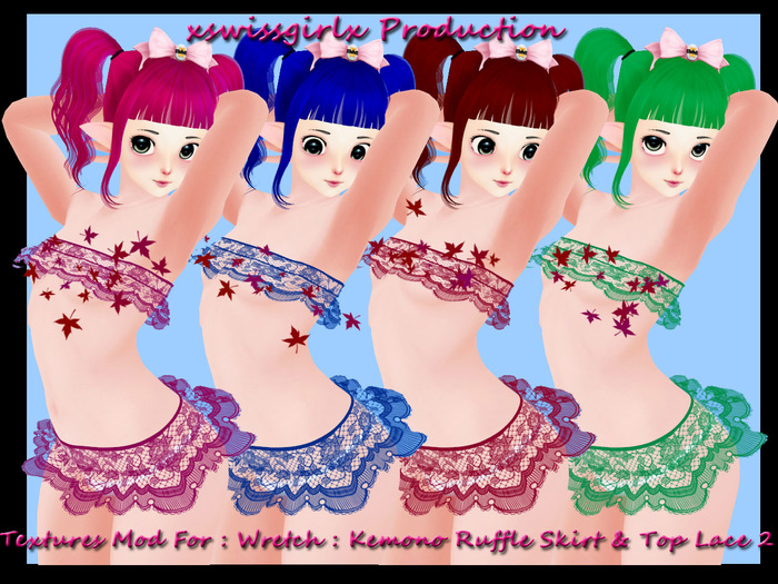 Textures Mod For : Wretch : Kemono Ruffle Skirt & Top Lace 2