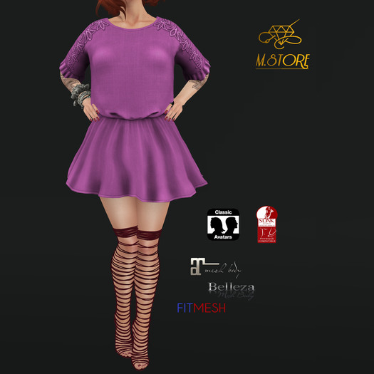 {M.STORE}Dress Lisa Rose