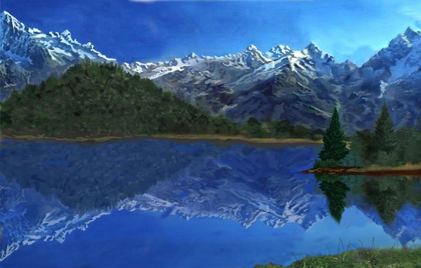 Mountain Lake Tranquility