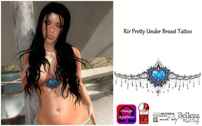Rir Pretty Under Breast Tattoo