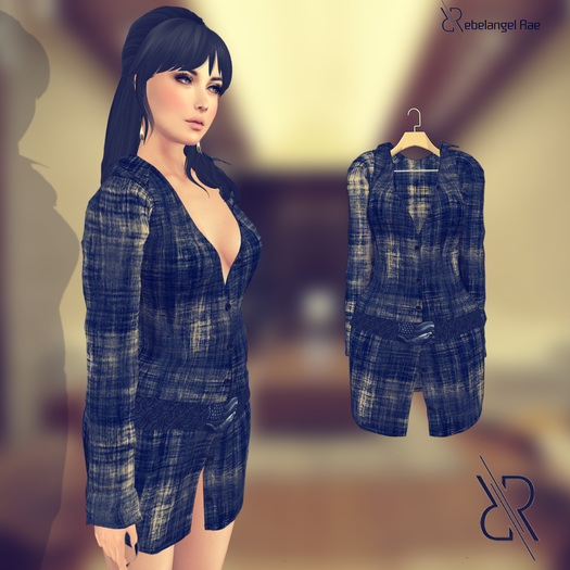 Pixra Brenda Dress Denim Blue