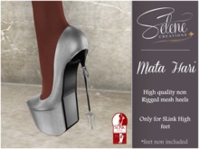 [Selene Creations] Mata Hari Pale Grey Shoes