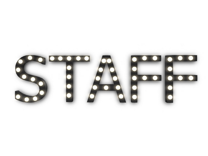 [Px] "STAFF" Illuminated Light Bulbs Sign