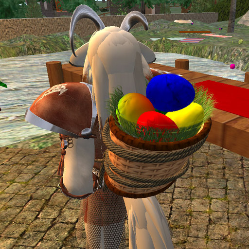 easter basket worn
