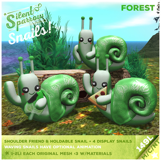 ~silentsparrow~ (Forest) Snails!