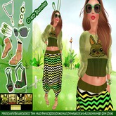 Female Outfit - Crazy Bunnies[Slink Shoes]
