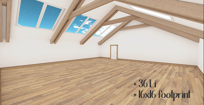 <3 Attic Loft - White