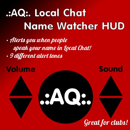 .:AQ:. Chat Name Watcher HUD