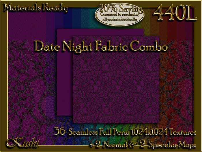 Date Night COMBO Fabric Seamless Textures
