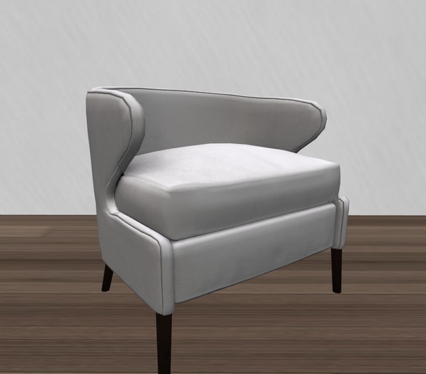 Accent White Chair 2 Prim