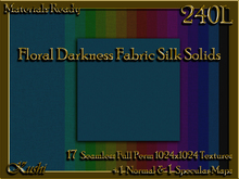 !Kushi! FloralDarknessSILK Textures -WEAR TO UNPACK