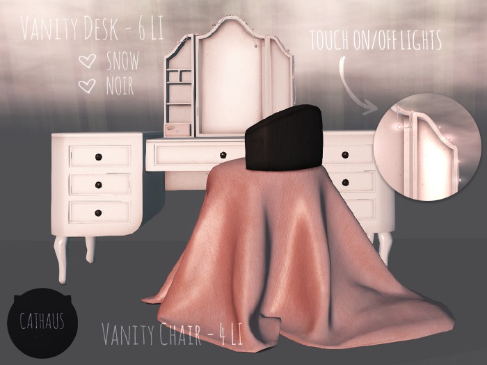CATHAUS - Whispering Dreams Bedroom - Vanity (Wear to unpack)