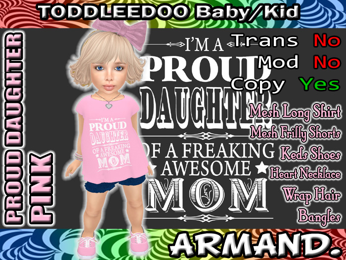 --ARMAND-- PROUD DAUGHTER - PINK