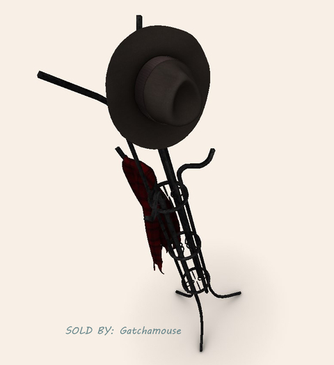 12_8f8 - La Petite Joie Cafe - Hat Rack