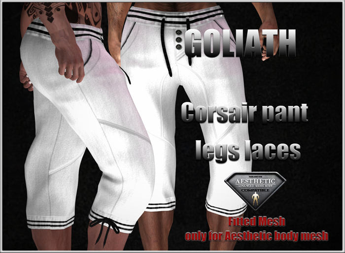 Goliath corsair white pant box