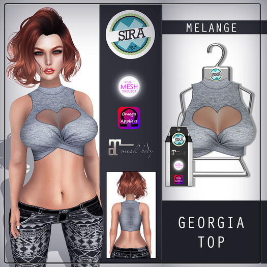 SIRA - [Mesh Body] Georgia Top - Melange