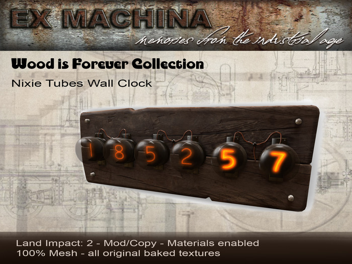 Wood is Forever Wall Clock