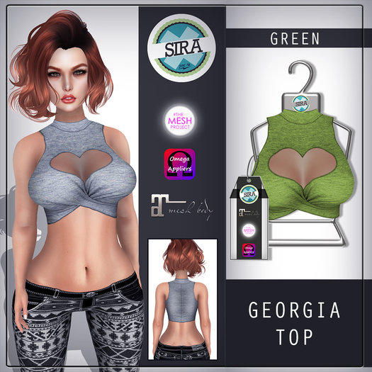 SIRA - [Mesh Body] Georgia Top - Green