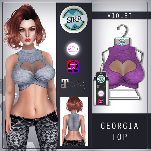 SIRA - [Mesh Body] Georgia Top - Violet