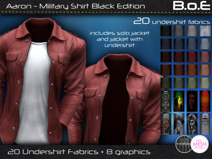 BoE - Aaron Military Shirt Red