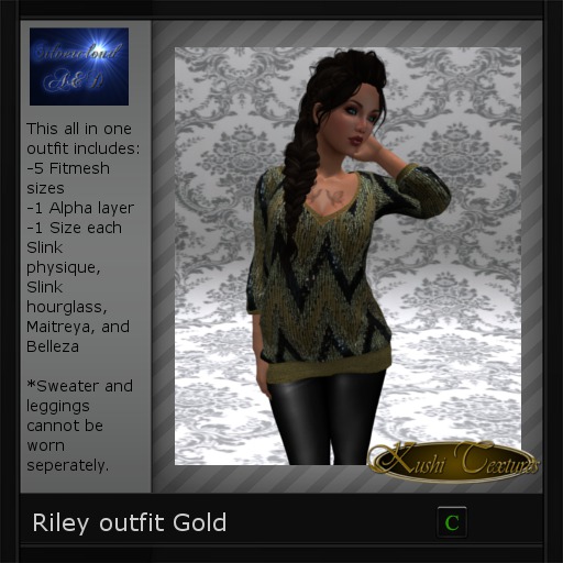 Riley outfit Gold