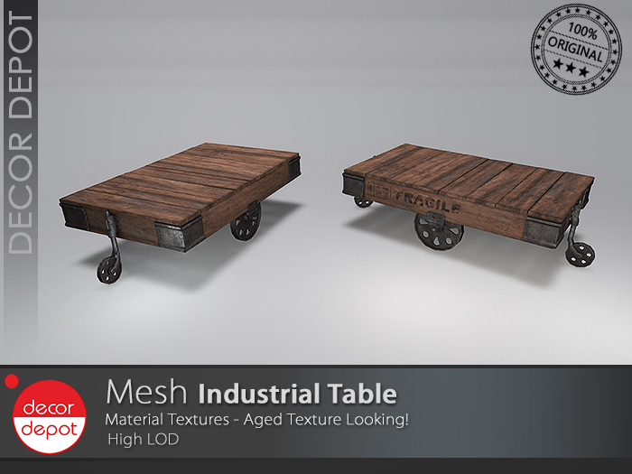 [Decor Depot] - Industrial Table "FULL PERM"