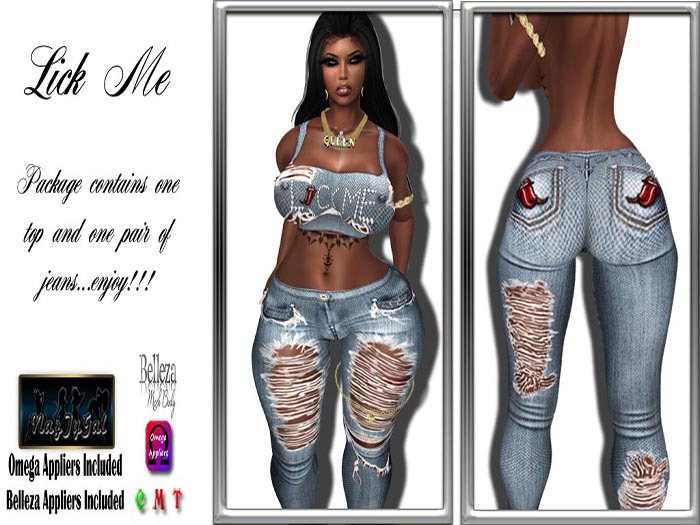 Lick Me Jean Fit Blue (Boxed)