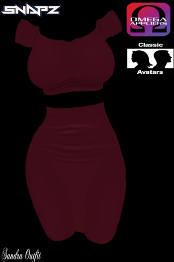 Snapz-Sandra Outfit (Maroon)