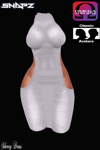 Snapz-Sherry Dress (White)