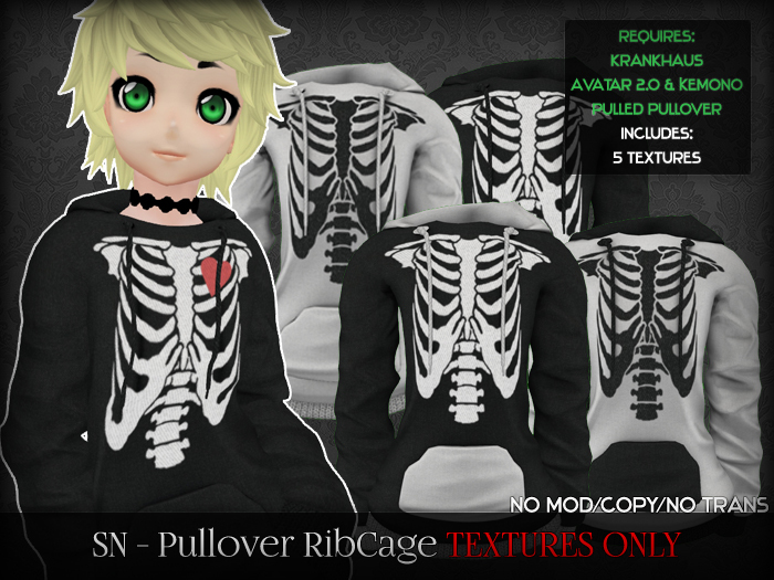 SN - Pullover RibCage TEXTURES ONLY