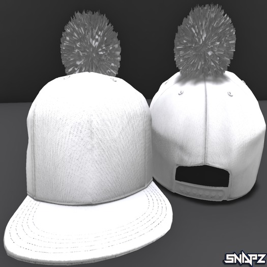 Snapz-Pom Snapback (White)
