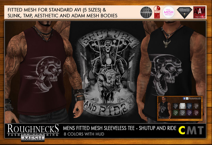 RN Mens Mesh Sleeveless Tee - ShutUp DEMO