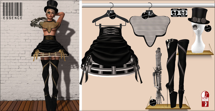 :ESSENCE:SWEET ROBOT BLACK/SILVER