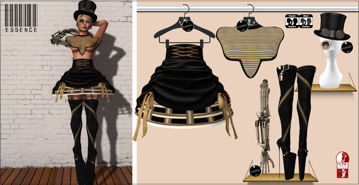 :ESSENCE:SWEET ROBOT BLACK/GOLD