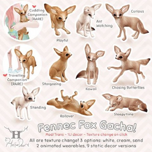 +Half-Deer+ Fennec Fox - Rollover