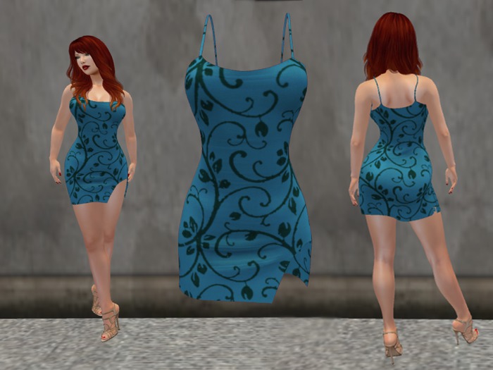Blue Batik Cami Dress