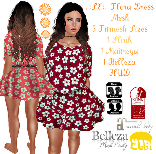 .:SE:. Flora Dress -Mesh-