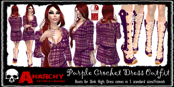 PURPLE Crochet Dress Outfit