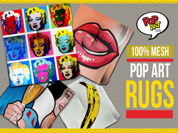 Pop Art Store - Pop Art Rugs 100% MESH