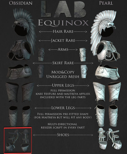 [LAB737] Equinox Shoes Obsidian