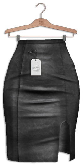Stories&Co. by Flowey / Myra Leather Skirt - Graphite