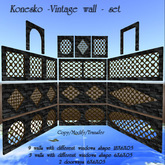 Konesko_VintageWallSet - FULL PERM-(BOX)