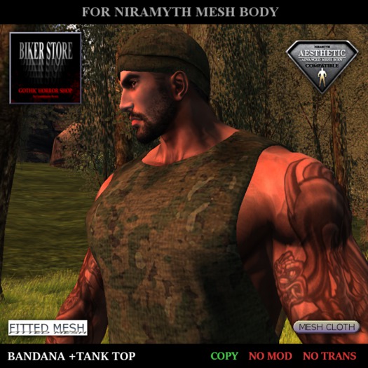 #AESTHETIC Bandana + Tank Top SOLDIER