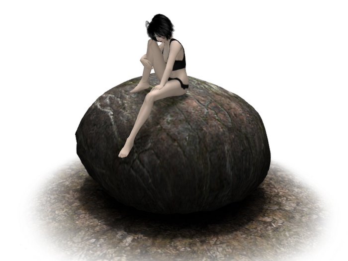 [Px] Rounded Big Rock (Sit)