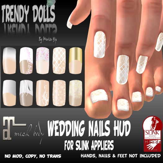 ::*TD*:: Wedding Nails HUD for Slink /Maitreya Appliers