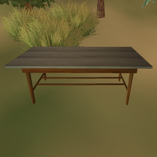 Table - antique pine with scrub top