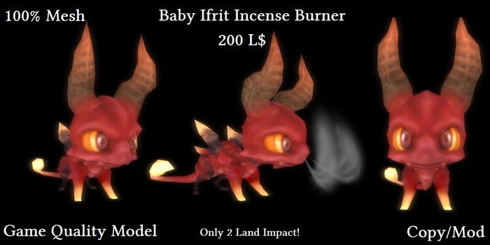 ! ToH ! Baby Ifrit Incense Burner